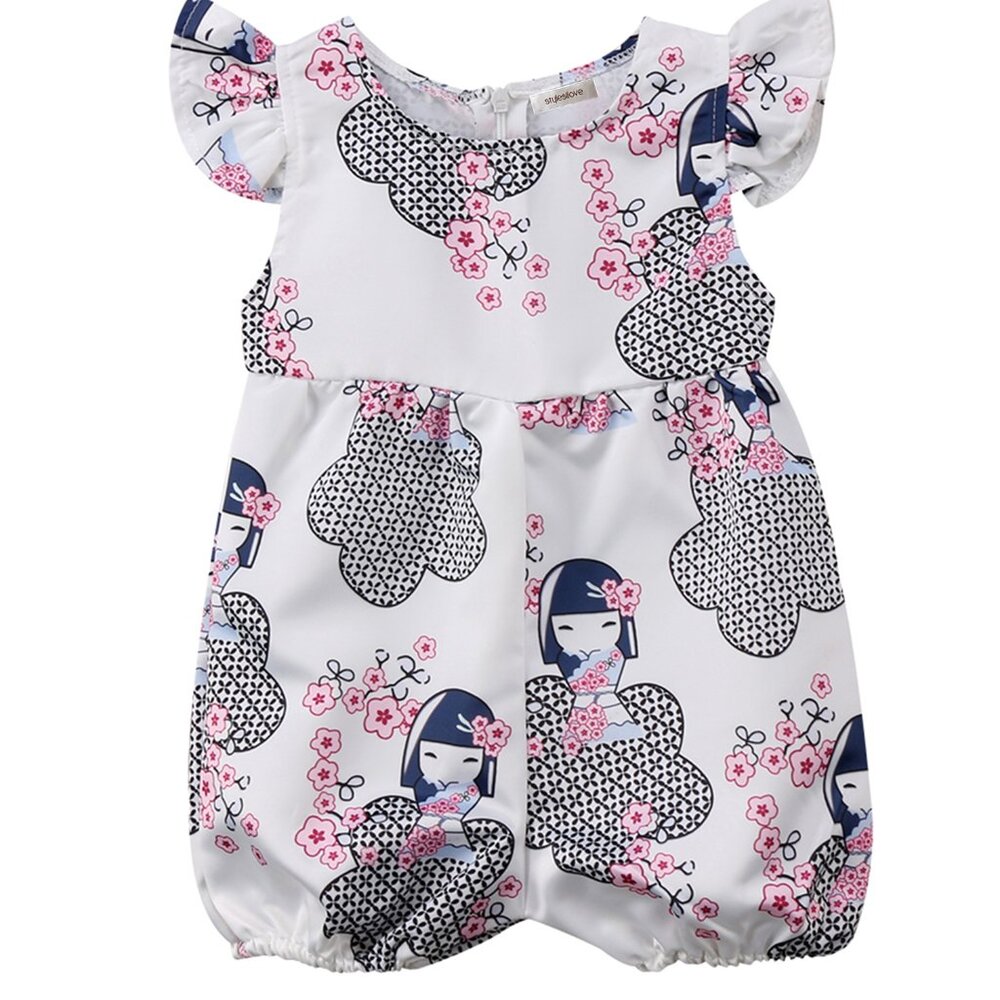 6-12 Months Japanese Doll Baby Romper